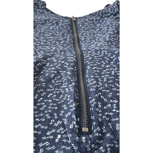 UNIVERSAL THREAD MIDI SUMMER DRESS, WOMENS, M, NAVY/LIGHT BLUE GEOMETRIC PATTERN - Picture 4 of 10